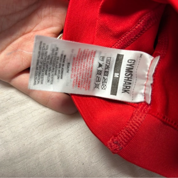 Gymshark red sweat seamless shorts - Picture 3 of 5